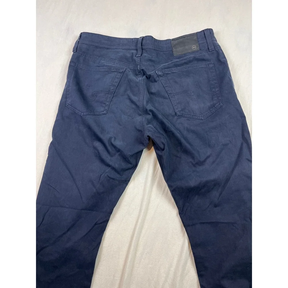 AG Adriano Goldschmied The Graduate Tailored Leg Navy Blue Pants 34x32‎